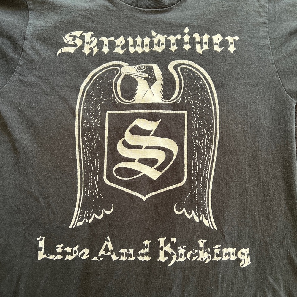 Rare skrewdriver band T-shirt size small